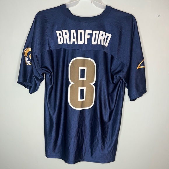 NFL Team Apparel Sam Bradford #8 St. Louis Rams Football Jersey Men's Large - Picture 6 of 6